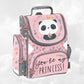 Sac à Dos Enfant Premium 36cm | Panda Rose | 3 Compartiments