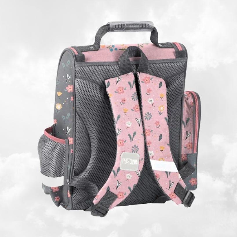 Sac à Dos Enfant Premium 36cm | Panda Rose | 3 Compartiments