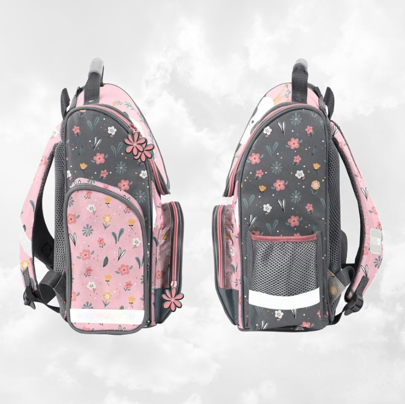 Sac à Dos Enfant Premium 36cm | Panda Rose | 3 Compartiments