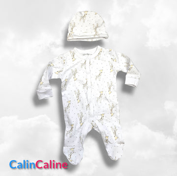 Kit de naissance 6 pièces Baby Girafe | 3 tailles | A personnaliser