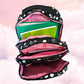 Sac à Dos Enfant Premium 39cm | Minnie Noir Pois | 3 Compartiments