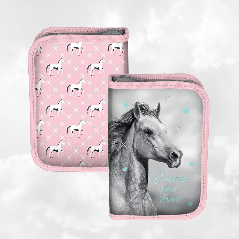 Plumier enfant 19cm | Cheval Sauvage | Sans ustensiles