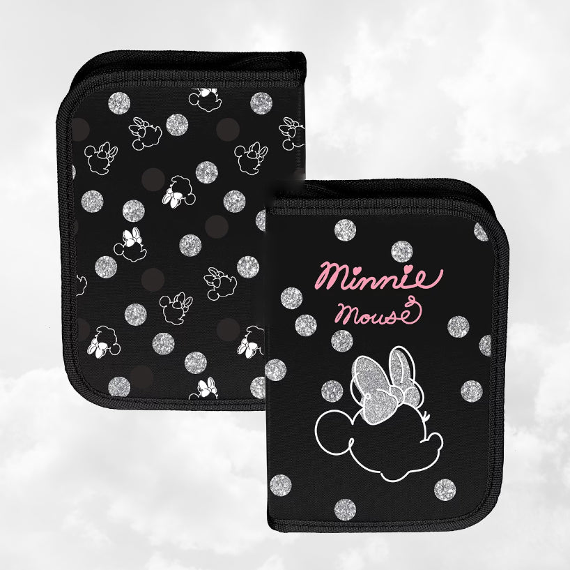 Plumier enfant 19cm | Minnie Pois Noir | Sans ustensiles