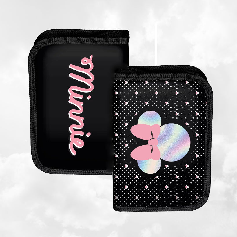 Plumier enfant 19cm | Minnie Rainbow | Sans ustensiles