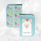 Plumier enfant 19cm | Lama Cyan | Sans ustensiles