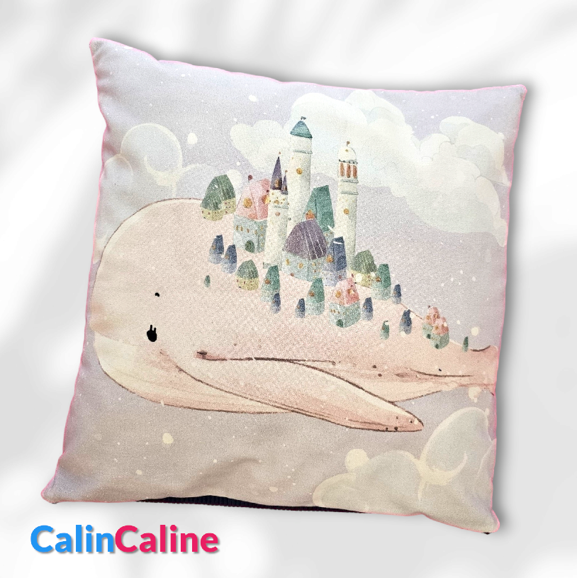 Coussin de naissance personnalisé pour chambre d'enfant | 35cm x 35cm