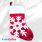 Personalized Red Christmas Boot | Snowflake | 38cm