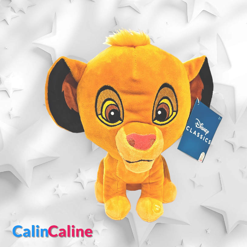 Peluche Simba avec son - 30 cm.