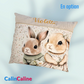 Lapinou bed bumper | 3 cushions 60cm x 40cm | Cotton and Velvet | To personalize