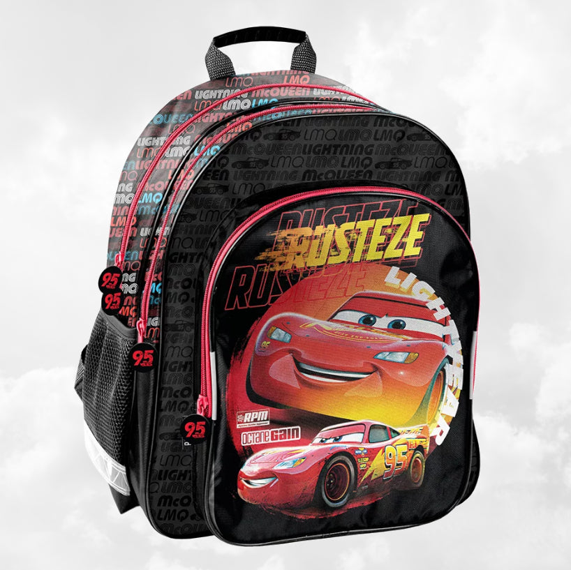 Sac à Dos Enfant Premium 38cm | Cars Rusteze | 2 Compartiments