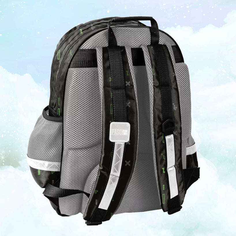 Sac à Dos Enfant Premium 41cm | Gaming Noir | 2 Compartiments