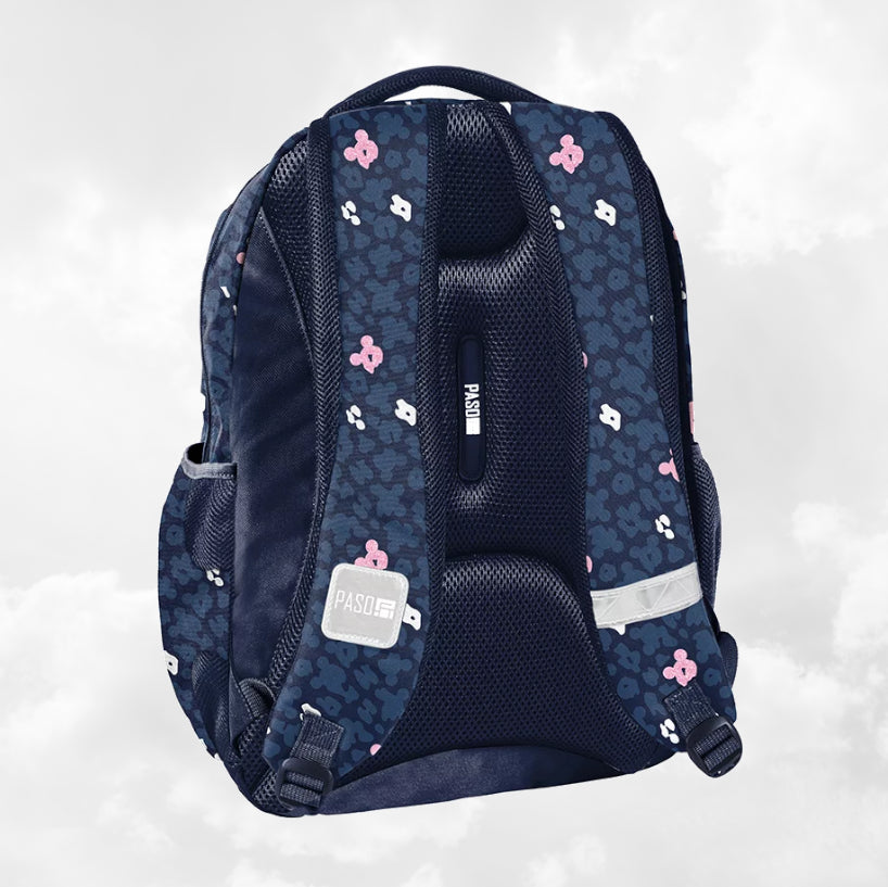 Sac à Dos Enfant Premium 39cm | Minnie Bleu | 3 Compartiments