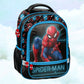 Sac à Dos Enfant Premium 38cm | Spiderman Blue | 2 Compartiments