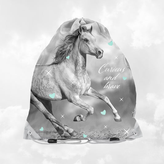 Sac de gym | Sac à chaussures Enfant 38cm | Cheval Sauvage