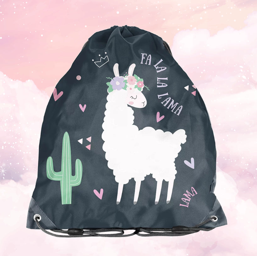 Sac de gym | Sac à chaussures Enfant 38cm | Lama Nuit