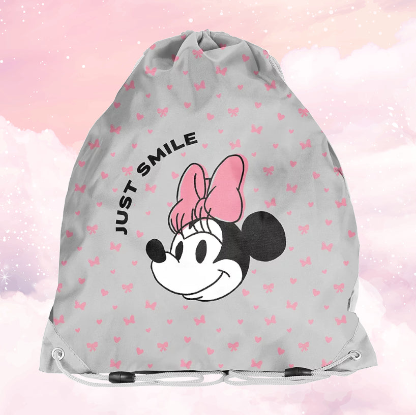 Sac de gym | Sac à chaussures Enfant 38cm | Minnie Girls Gris