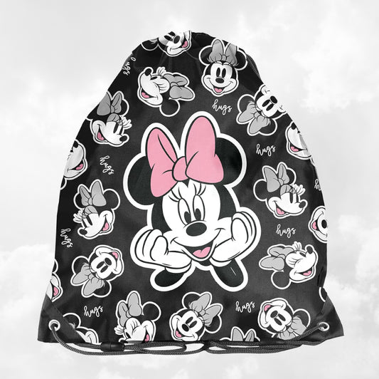 Sac de gym | Sac à chaussures Enfant 38cm | Minnie Hugs Noir