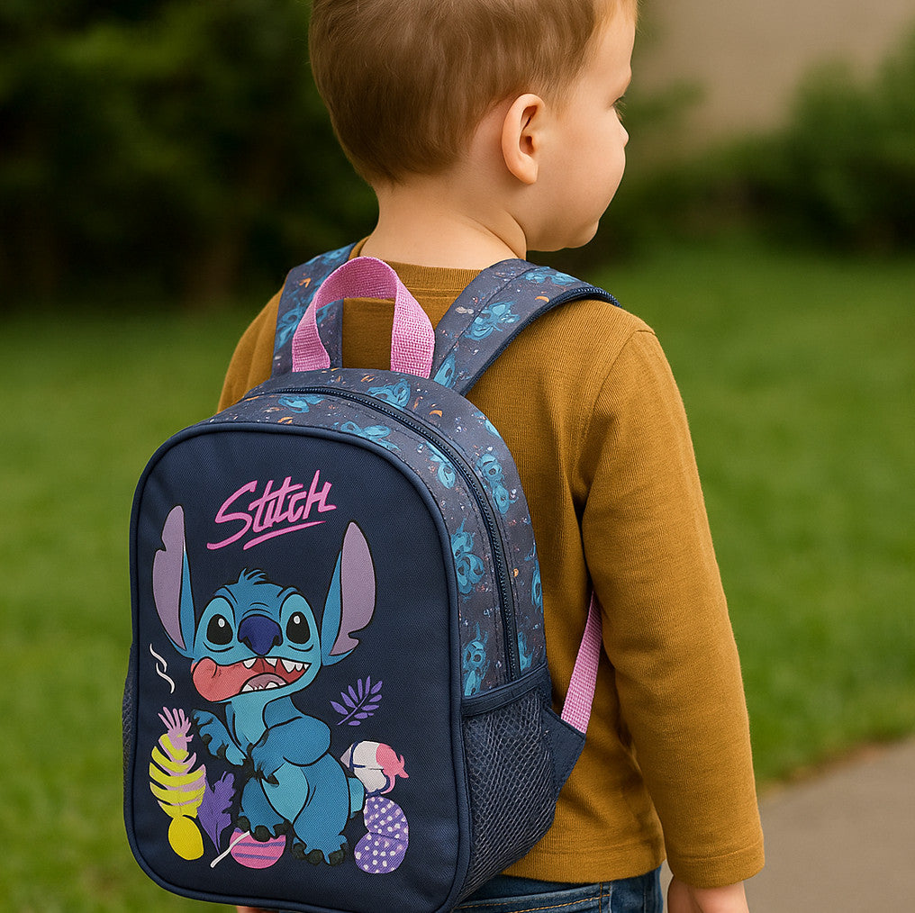 Petit Sac à Dos Enfant Premium 28cm | Stitch Funny | 1 Compartiment