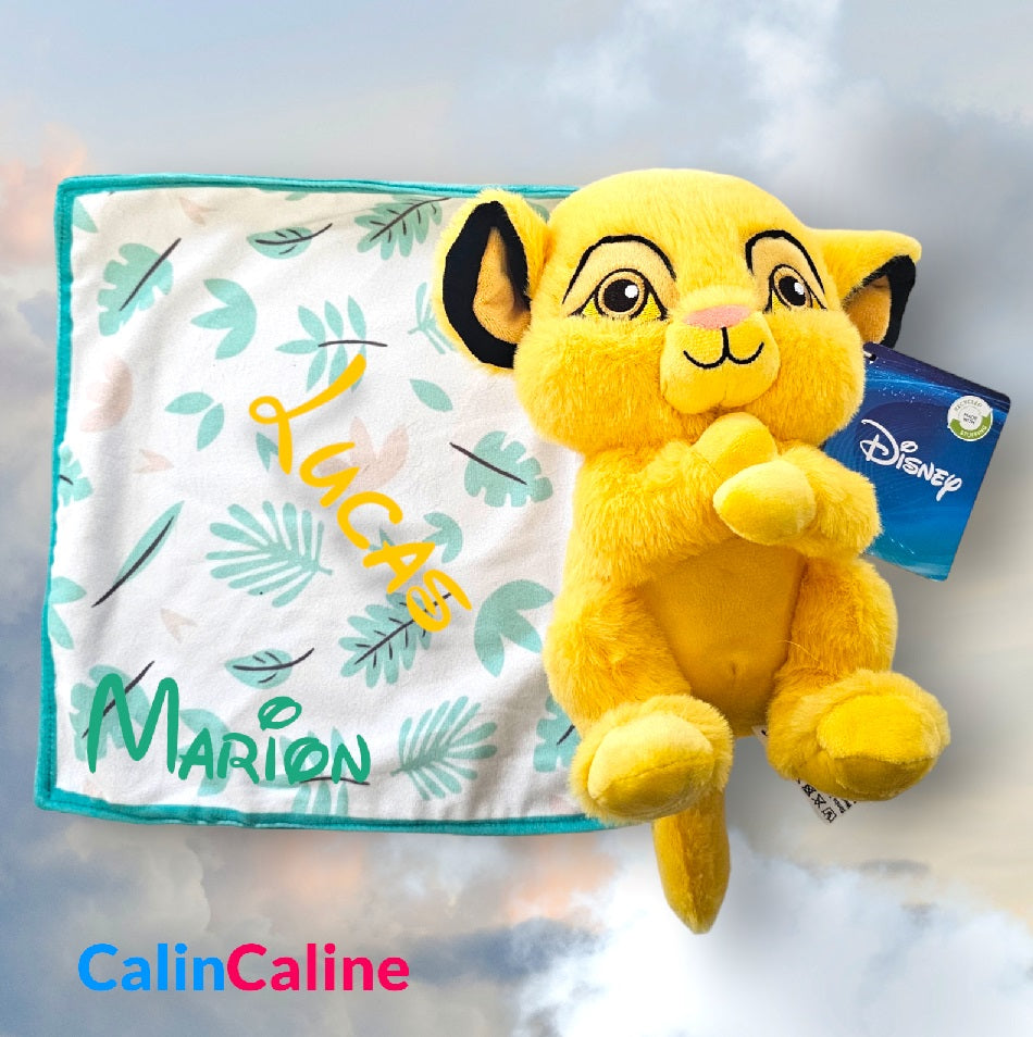 Simba Soft Toy 25cm with Personalized Handkerchief | Nicotoy