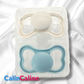 2 Personalized MAM AIR Pacifiers | 6+ months | Beige and Blue
