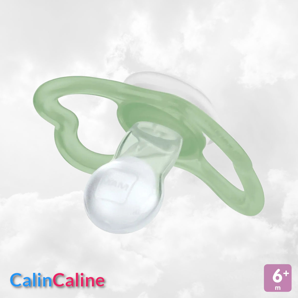 2 Sucettes MAM AIR Personnalisées | 6+ mois | Vert et Bleu - Calincaline.be