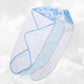 Trio Capes de bain Baleine 0-3 ans | 71cm x 71cm | Prénom Brodé