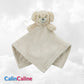 Doudou Mouchoir Chien Beige 38cm | Avec Prénom Personnalisé | Baby Town