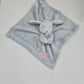 Doudou Mouchoir Lapinou Gris 35cm | Avec Prénom Personnalisé | Baby Town
