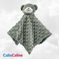 Doudou Mouchoir Ourson Vert Sage 35cm | Prénom Personnalisé