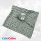 Doudou Mouchoir Ourson Vert Sage 35cm | Prénom Personnalisé