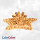 Doudou Plat Girafe Etoile 32cm | Prénom Personnalisé
