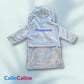 Peignoir enfant | Bleu ciel | Personnalisé avec prénom | 3 tailles