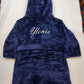 Peignoir enfant | Bleu nuit | Personnalisé avec prénom | 3 tailles - Calincaline.be