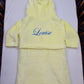Peignoir enfant | Jaune | Personnalisé avec prénom | 3 tailles