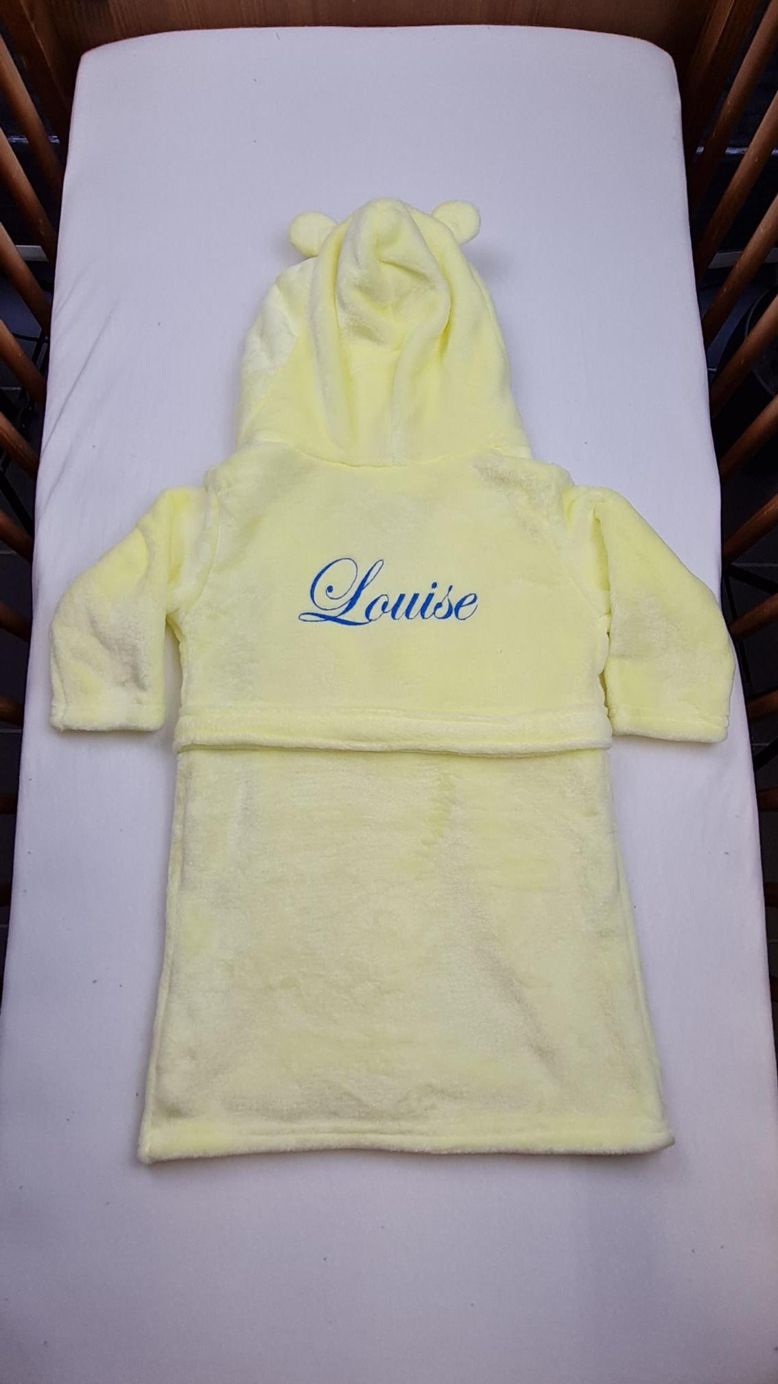 Peignoir enfant | Jaune | Personnalisé avec prénom | 3 tailles