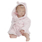 Peignoir enfant | Rose | Personnalisé avec prénom | 3 tailles - Calincaline.be