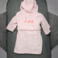 Peignoir enfant | Rose | Personnalisé avec prénom | 3 tailles