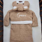Peignoir Ourson enfant | Brun | Personnalisé avec prénom | 3 tailles
