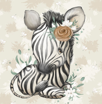 Couverture Plaid Baby Zebra | 70cm x 95cm | Couleur minky au choix