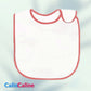 Personalized White/Red Baby Bib | One Size | Figure of your choice