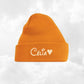 Bonnet Rabat Avec Prénom Brodé | Taille Unique | Orange