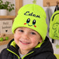 Bonnet Smile Jaune Personnalisé Avec Prénom | Taille Unique