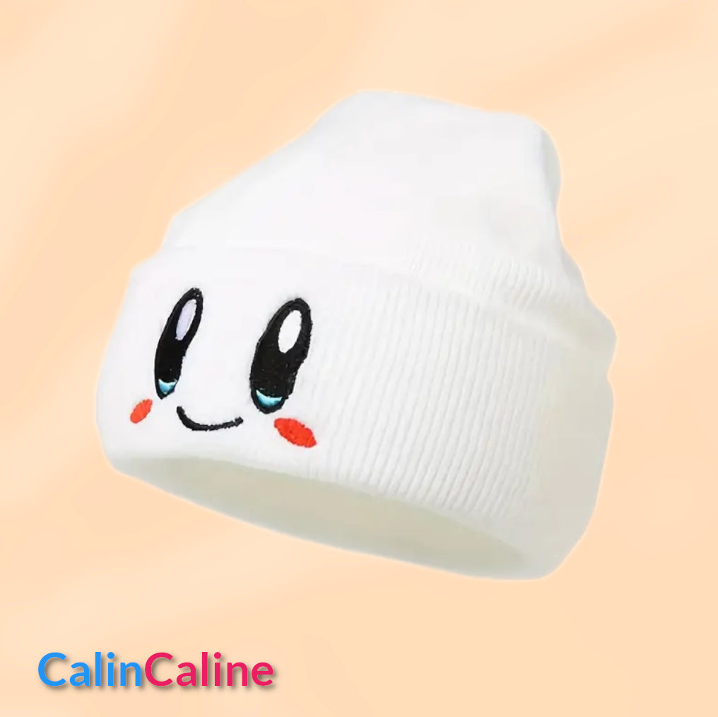 Bonnet Smile Blanc Personnalisé Avec Prénom | Taille Unique