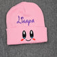 Bonnet Smile Rose Clair Personnalisé Avec Prénom | Taille Unique - Calincaline.be