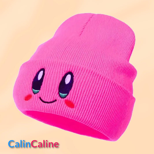 Bonnet Smile Rose Fluo Personnalisé Avec Prénom | Taille Unique