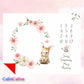 Couverture Etape Lapin Rose | A personnaliser | 95cm x 75cm