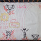 Couverture Etape Savane Rose | A personnaliser | 95cm x 75cm