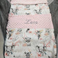 Couverture Personnalisée Fille - Modèle 2 - 70cm x 95cm - Calincaline.be