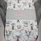 Couverture Personnalisée Fille - Modèle 2 - 70cm x 95cm - Calincaline.be