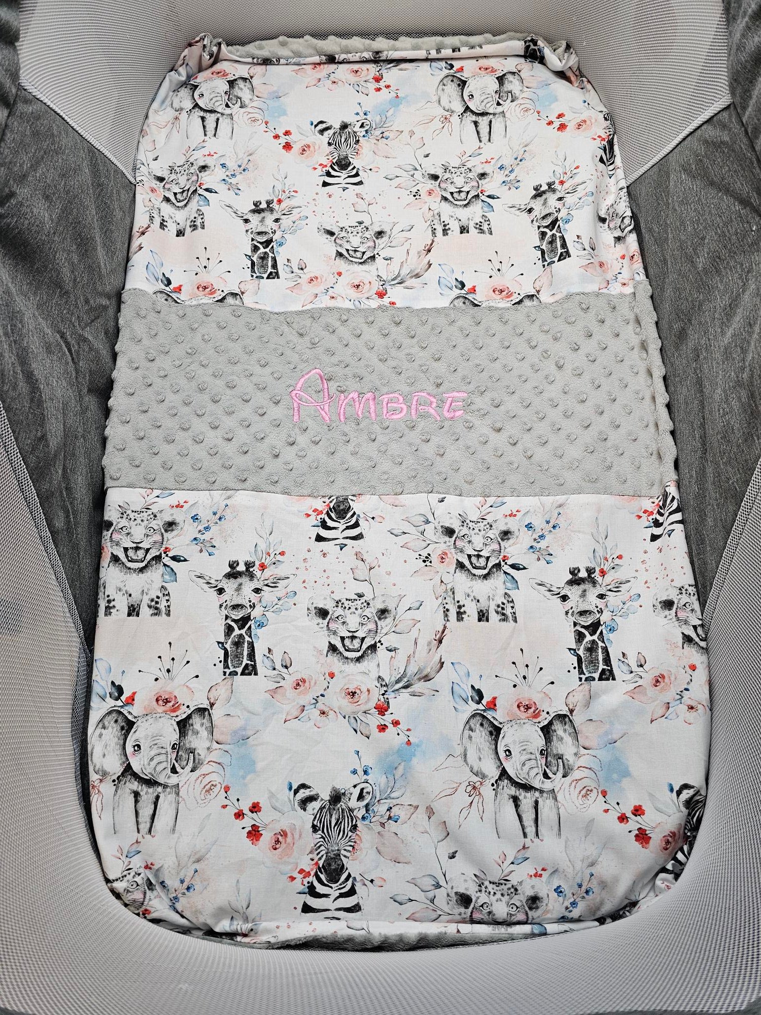 Couverture Personnalisée Fille - Modèle 2 - 70cm x 95cm - Calincaline.be